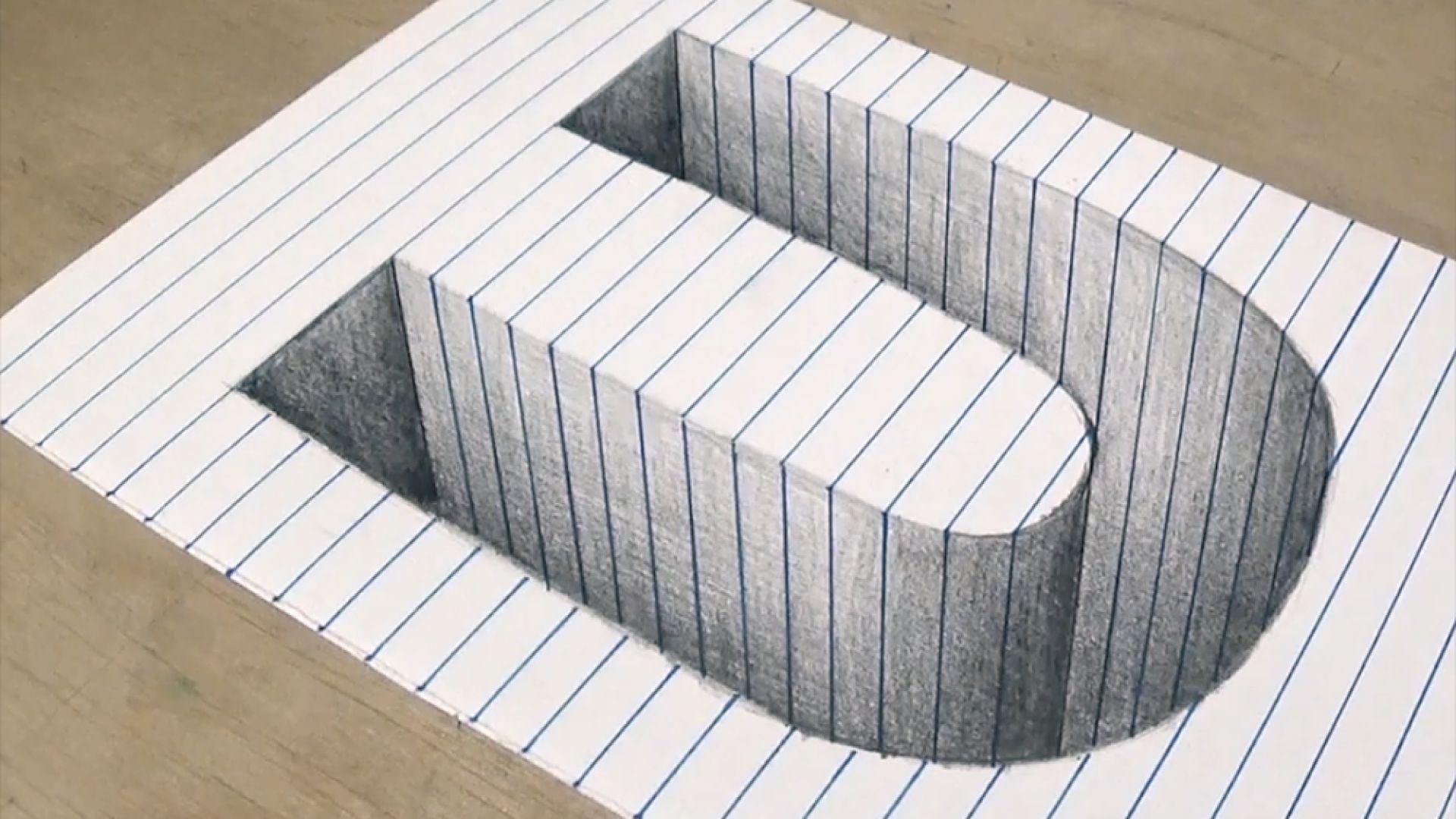 Cách Vẽ hố 3D hình chữ U